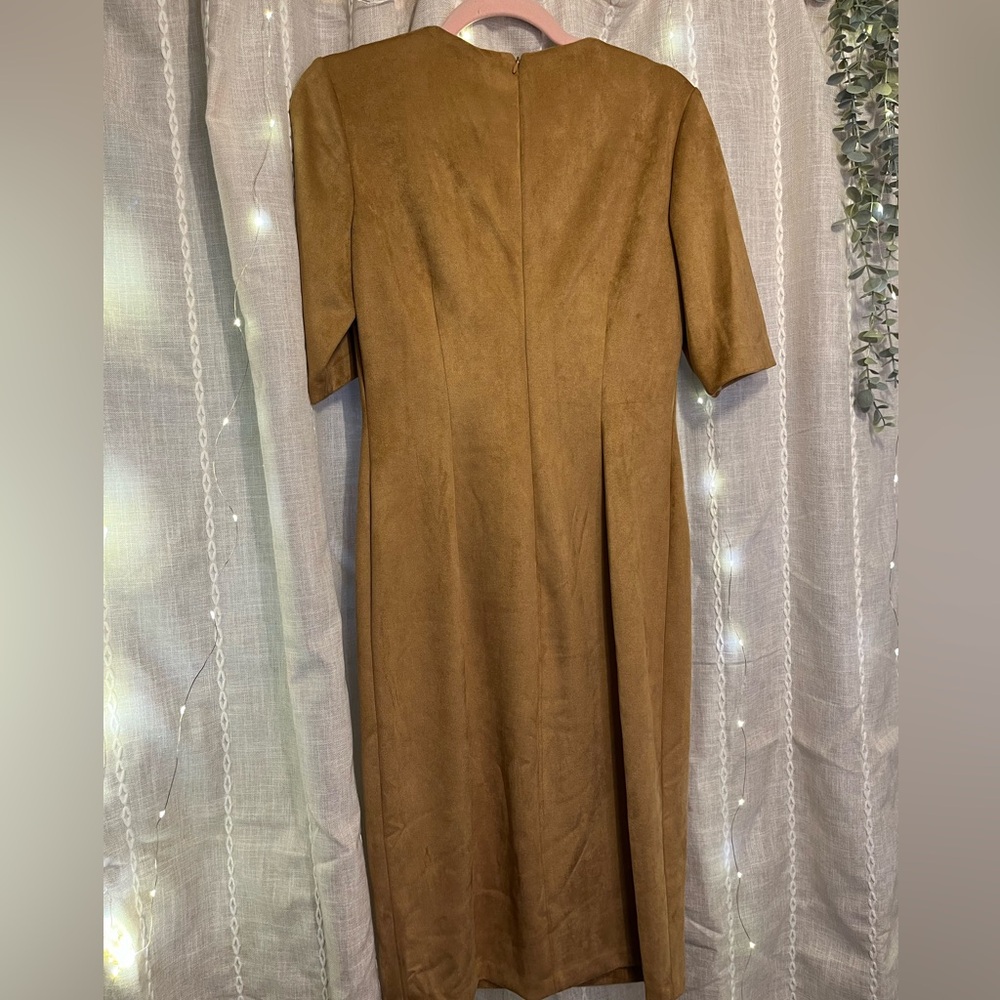 Faux Suede Dress - Picture 4 of 8
